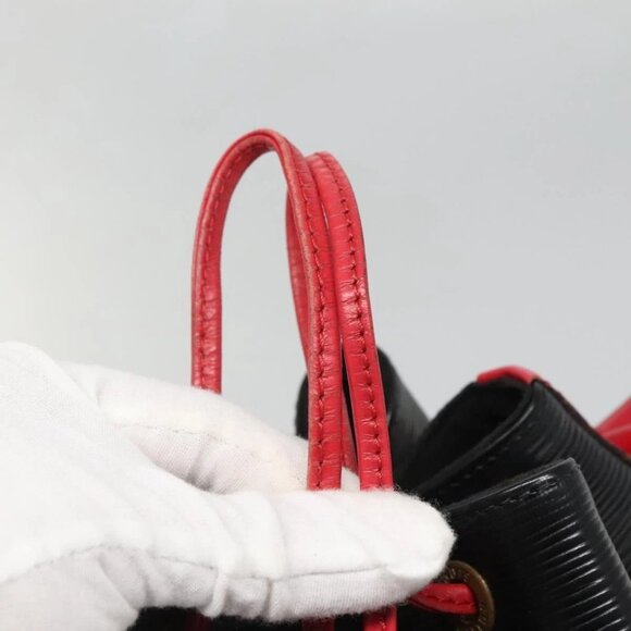 LOUIS VUITTON Epi Noe Shoulder Bag Bicolor Black Red M44017 LV Auth gh522 - Picture 10 of 16